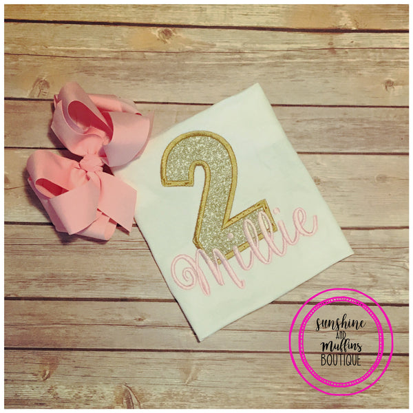 Glam Girl Birthday Shirt