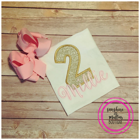 Glam Girl Birthday Shirt