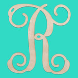 Wood Single Initial Monogram(unfinished)
