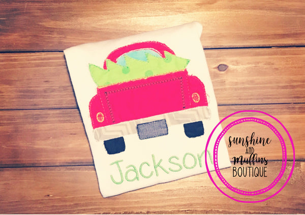 Raggy Finish Tree Truck Shirt